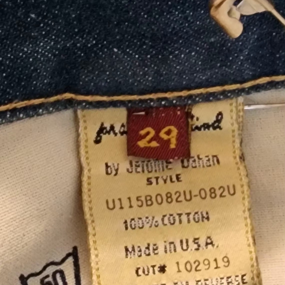 7 For All Mankind Dark Blue Flare Jeans - Picture 8 of 8